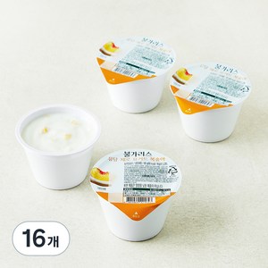 남양유업 불가리스 유당제로 요거트 복숭아, 80g, 16개