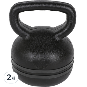 아리프 라인 케틀벨, 블랙, 6kg, 2개