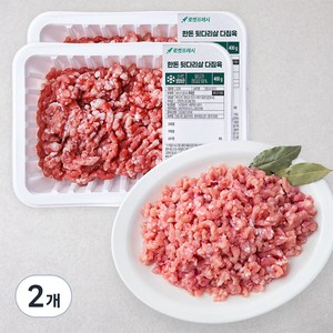 한돈 뒷다리살 다짐육 (냉장), 400g, 2개