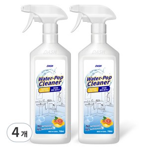 대쉬 워터팝 물때 클리너, 750ml, 4개