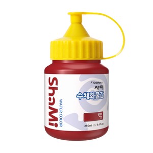 샤미 수채화물감 12 빨강, 250ml, 1색
