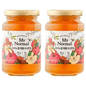 마이노멀 저당 애플시나몬잼, 320g, 2개