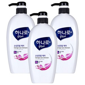 하나로 플러스 손상모발케어 샴푸린스겸용, 680ml, 3개