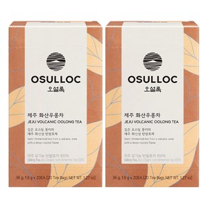 오설록 제주 화산 우롱차 티백, 1.8g, 20개입, 2개