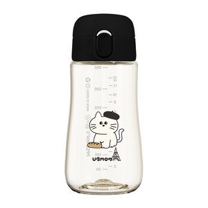 유비맘 유아용 PPSU 세이프티 몽자 빨대컵, 360ml, 1개