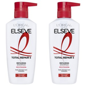 로레알파리 엘세브 토탈 리페어 5 샴푸 멜론 프루티 플로럴, 400ml, 2개