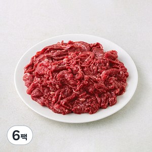 농협안심한우 정육 1등급 불고기용 (냉장), 300g, 6팩