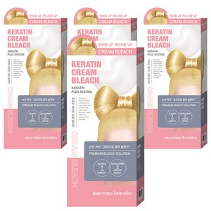 모레모 케라틴 크림 블리치 헤어 탈색제, 90g, 4개
