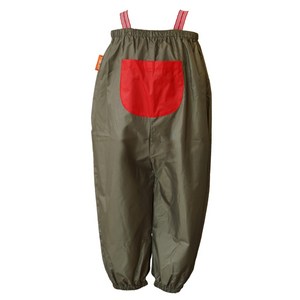 따블리에 아동용 멜빵형 미술전신가운, 카키