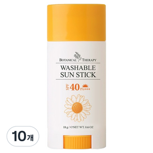 보타니컬테라피 워셔블 썬스틱 SPF40 PA+++, 18g, 10개
