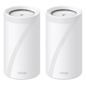 티피링크 BE33000 통합 홈 메시 시스템 쿼드밴드 Wi-Fi 7 공유기, Deco BE95, 2개
