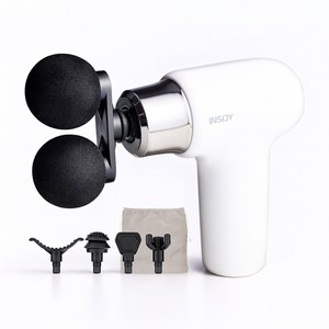 인사이디 듀얼 무선 전동 미니 마사지건, 화이트, IMG-200