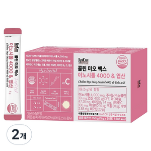 리얼케어 콜린 미오 맥스 이노시톨 4000 & 엽산, 150g, 2개