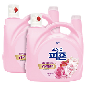 피죤 고농축 강력탈취 오리지널 섬유유연제 로맨틱 플라워 본품, 6L, 2개