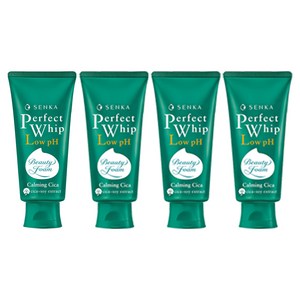 센카 퍼펙트 휩 로우 pH 카밍 시카 클렌징 폼, 100g, 4개