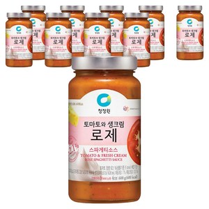 청정원 로제 스파게티소스, 600g, 10개