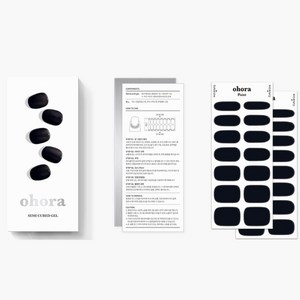 오호라 젤스트립 네일 30p 세트, 오닉스, 2세트