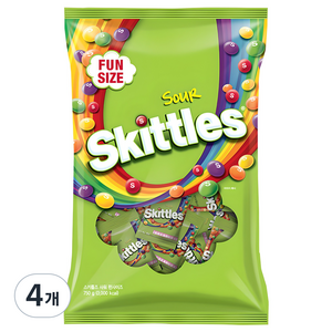 스키틀즈 사워 펀사이즈, 750g, 4개