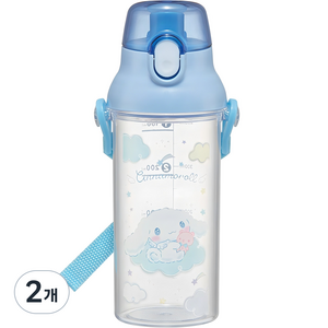 스케이터 휴대용 계량물병 PSB5TRC, 시나모롤, 480ml, 2개