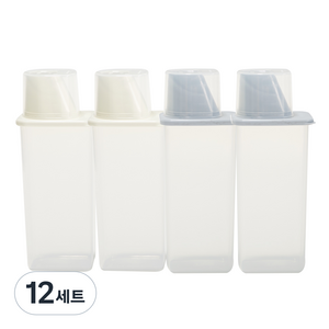 이지앤프리 모던 잡곡통 2종, 아이보리 + 그레이, 12세트