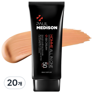 폴메디슨 옴므 올인원 비비크림 SPF 50+ PA+++ 60ml, 20개