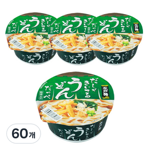 멘노스나오시 다시우동 컵라면 80g, 60개