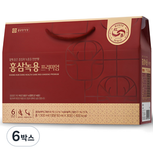 종근당건강 홍삼녹용 프리미엄, 30정, 6개