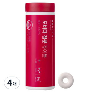 모비타 철분 츄어블 90g, 4개, 60정