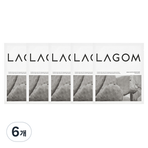 라곰 아쿠아 캑터스 마스크 팩, 6개, 5개입