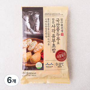 김구원선생 국산콩 두부로 만든 사각 유부초밥, 164g, 6개