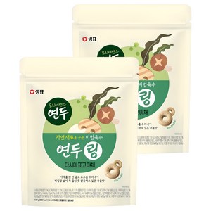 샘표 연두링 다시마표고야채 35p, 140g, 2개