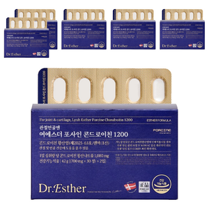 에스더포뮬러 관절연골엔 여에스더 포사인 콘드로이친 1200 42g, 60정, 6개