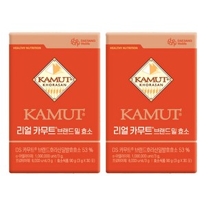 대상웰라이프 정품 리얼 카무트 브랜드 밀 효소 30p, 90g, 2개