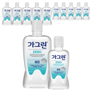 가그린 제로 구강청결제 750ml + 250ml, 6세트