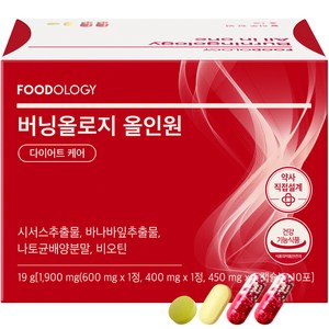 푸드올로지 버닝올로지 올인원 다이어트 보조제 19g, 10회분, 1개