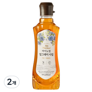 마이노멀 저당 저칼로리 얼그레이 시럽, 2개, 500g