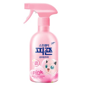 피죤 스프레이 강력 섬유탈취제 핑크로즈, 430ml, 1개