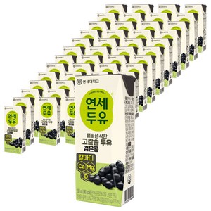 연세두유 뼈를 생각한 고칼슘 두유 검은콩, 190ml, 72개