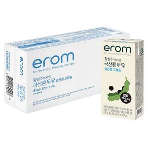 이롬 황성주 박사의 국산콩 두유 검은콩 고칼슘, 190ml, 24개 골드박스 특가