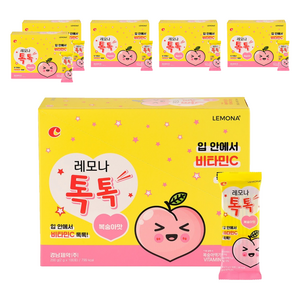 레모나 톡톡 비타민C 100포, 200g, 6개