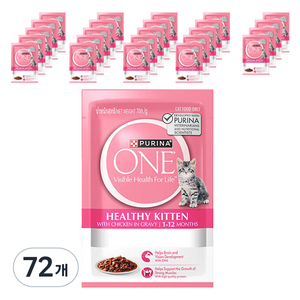 퓨리나원 캣 습식 기능성 사료, 키튼, 70g, 72개