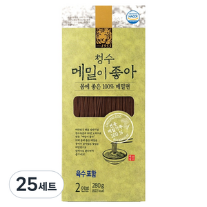청수식품 청수 메밀이좋아 + 육수 세트 2인분, 280g, 25세트