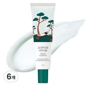 라운드랩 소나무 진정 시카 크림, 50ml, 6개