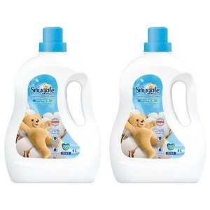 스너글 초고농축 섬유유연제 허거블 코튼 본품, 4L, 2개