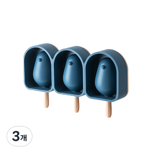 새모양 아이스바 3구 얼음틀, 블루, 3개