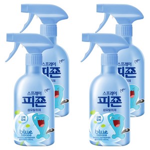 피죤 스프레이 강력 섬유탈취제 블루비앙카, 430ml, 4개