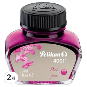 pelikan 4001 병잉크 30ml, 2개, 핑크