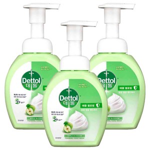 데톨 포밍항균 핸드워시 애플블로썸 본품, 250ml, 3개