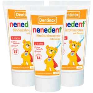 네네덴트 저불소 치약 딸기향, 3개, 50ml