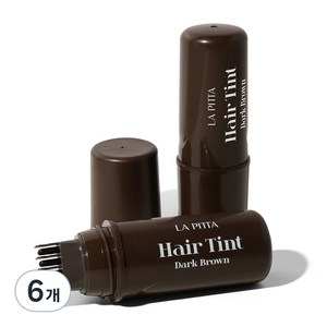 라피타 새치커버 타투 헤어틴트 10ml, 다크브라운, 6개